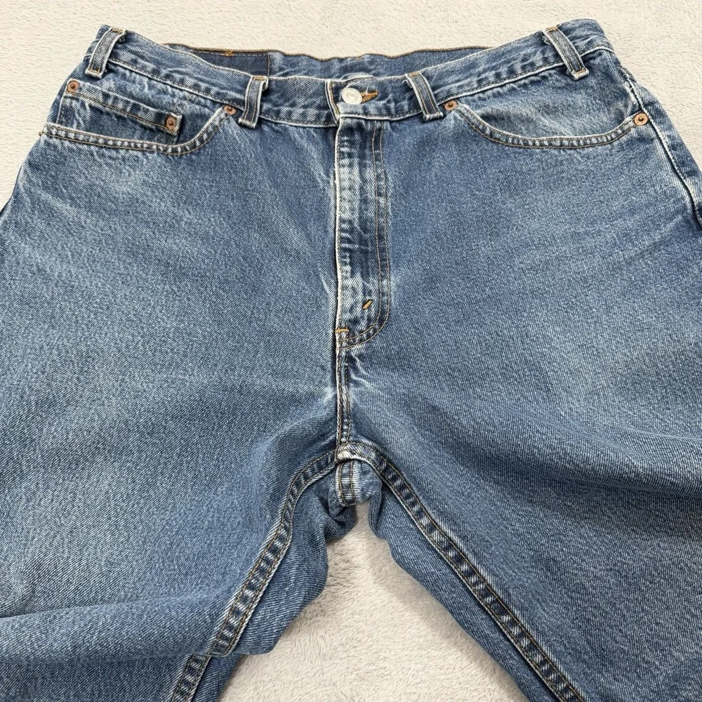 Vintage Levis 550 Jeans Mens 36x36 Blue Relaxed Fit Made in USA Y2K 90s